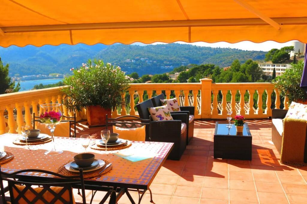 Apartamento En El Puerto De Soller Con Gran Terraza Privada Y Vistas Al Mar. Piscina Comunitaria. Localizado En Un Zona Tranquila Y Muy Soleada. Wifi Gratis Disponible. Parking. 外观 照片